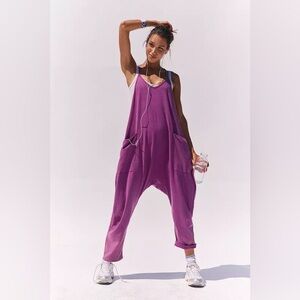 Free People Hot Shot Onesie Black Washed S B2560